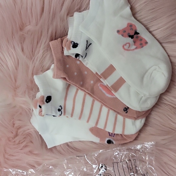 Unbranded Accessories - Brand New Cartoon CAT SOCK SET-5CT.